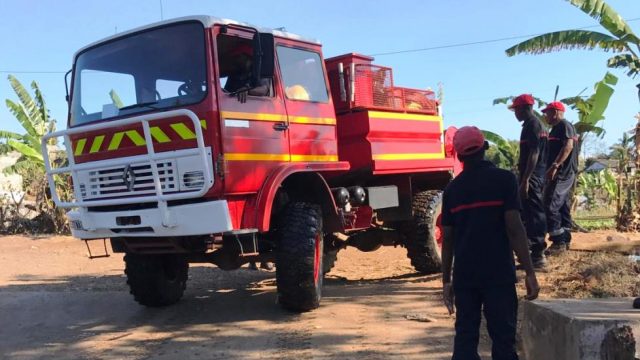pompiers à Madagascar nosy be